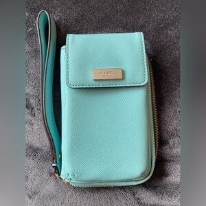 Kate Spade wristlet / phone holder blue